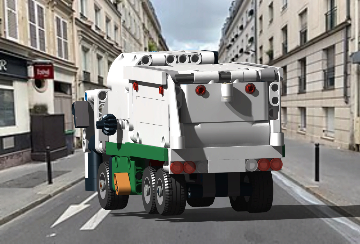 垃圾车立体拼装模型